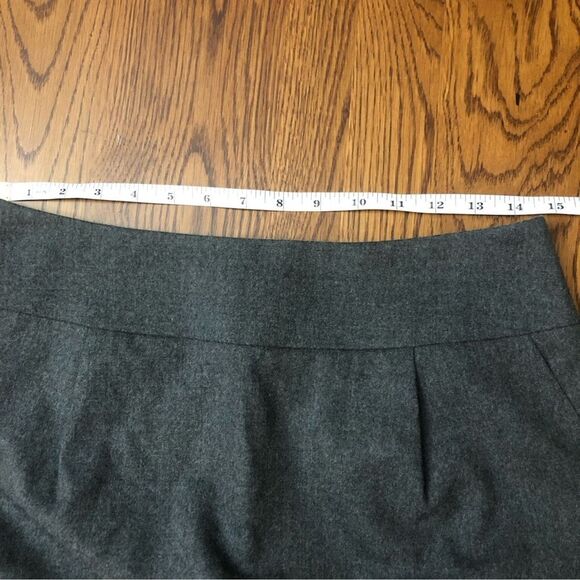 TALBOTS 6P VTG Gray Italian Wool A-Line Short Skirt Career Business Stretch 90s - Picture 11 of 11